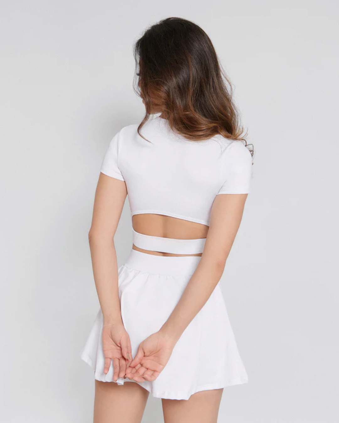 FALDA SHORT RUNNING/PADEL IDROTT BLANCA DAMA