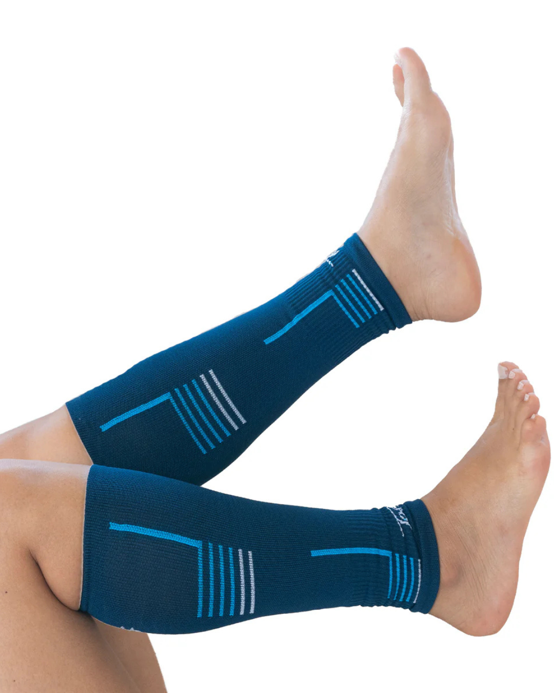 PANTORILLERAS TABA COMPRESIÓN 3D AZUL OSCURO TURQUEZA BLANCO UNISEX