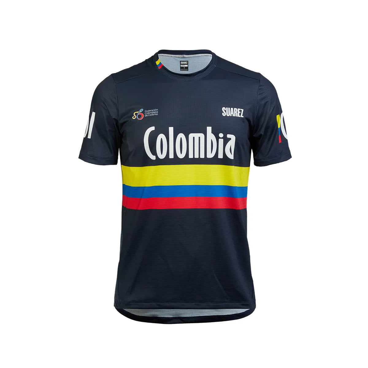 CAMISETA RUNNING SUAREZ PERFORMANCE COLOMBIA AZUL HOMBRE