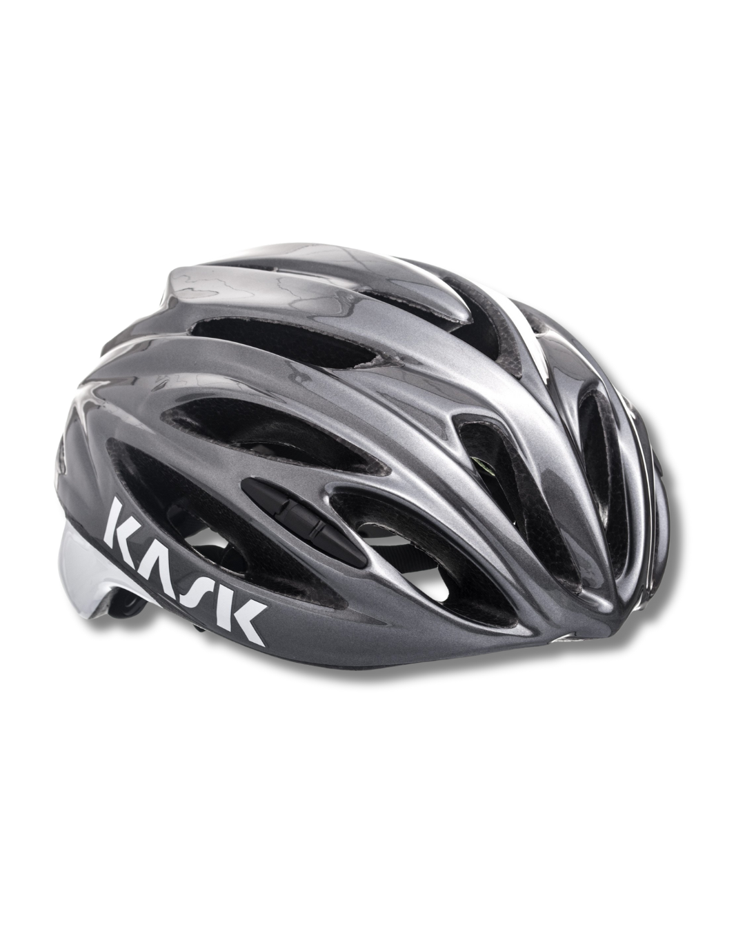 CASCO RUTA KASK RÁPIDO GRIS/ BLANCO