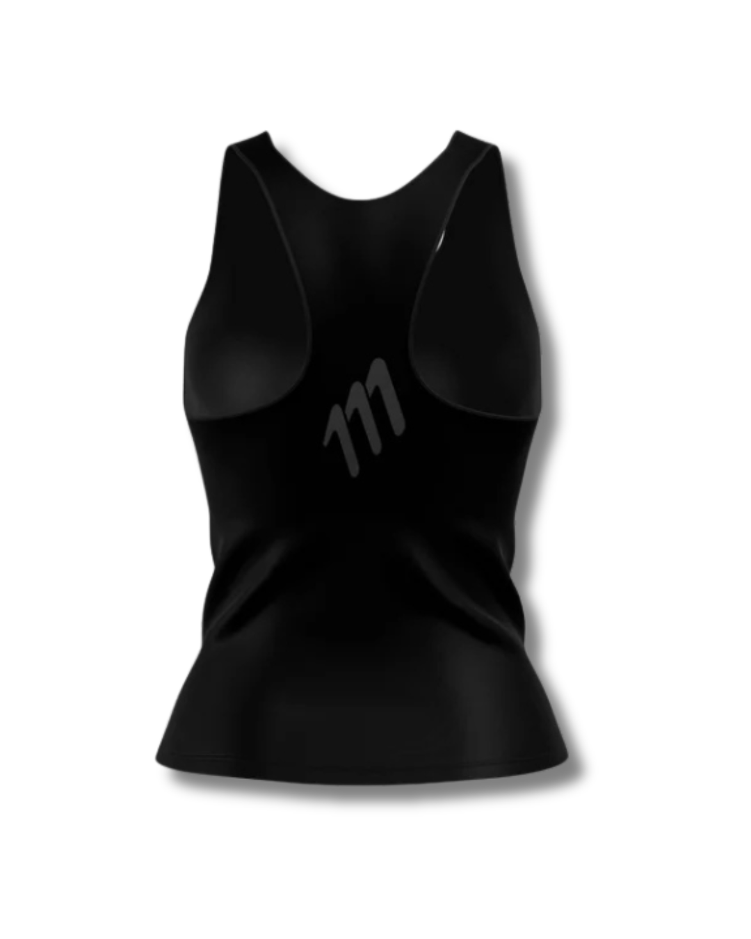 CAMISETA RUNNING 111 TANK MANGA SISA NEGRO DAMA