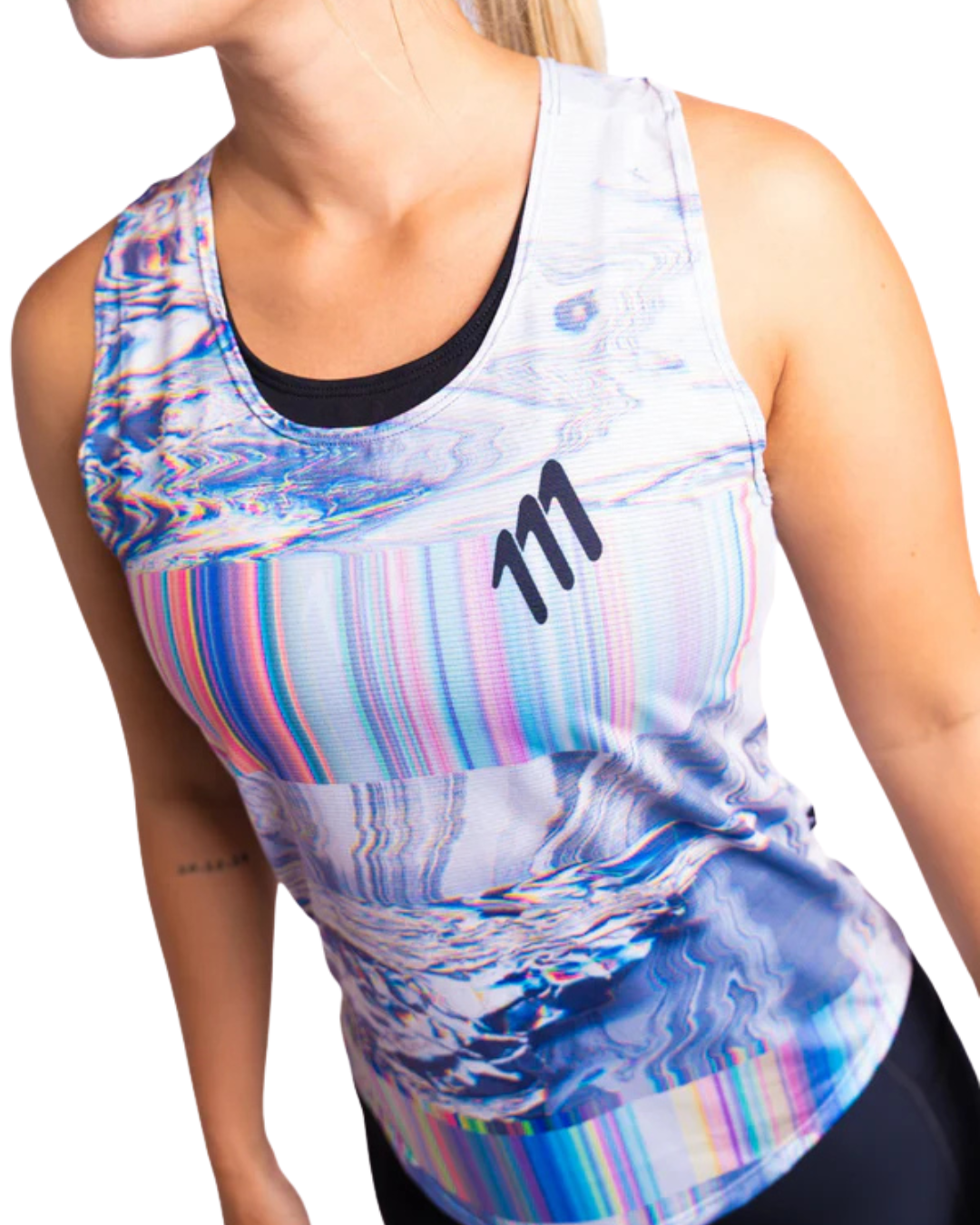 CAMISETA RUNNING 111 TANK RACER MILLENIUM MANGA SISA DAMA