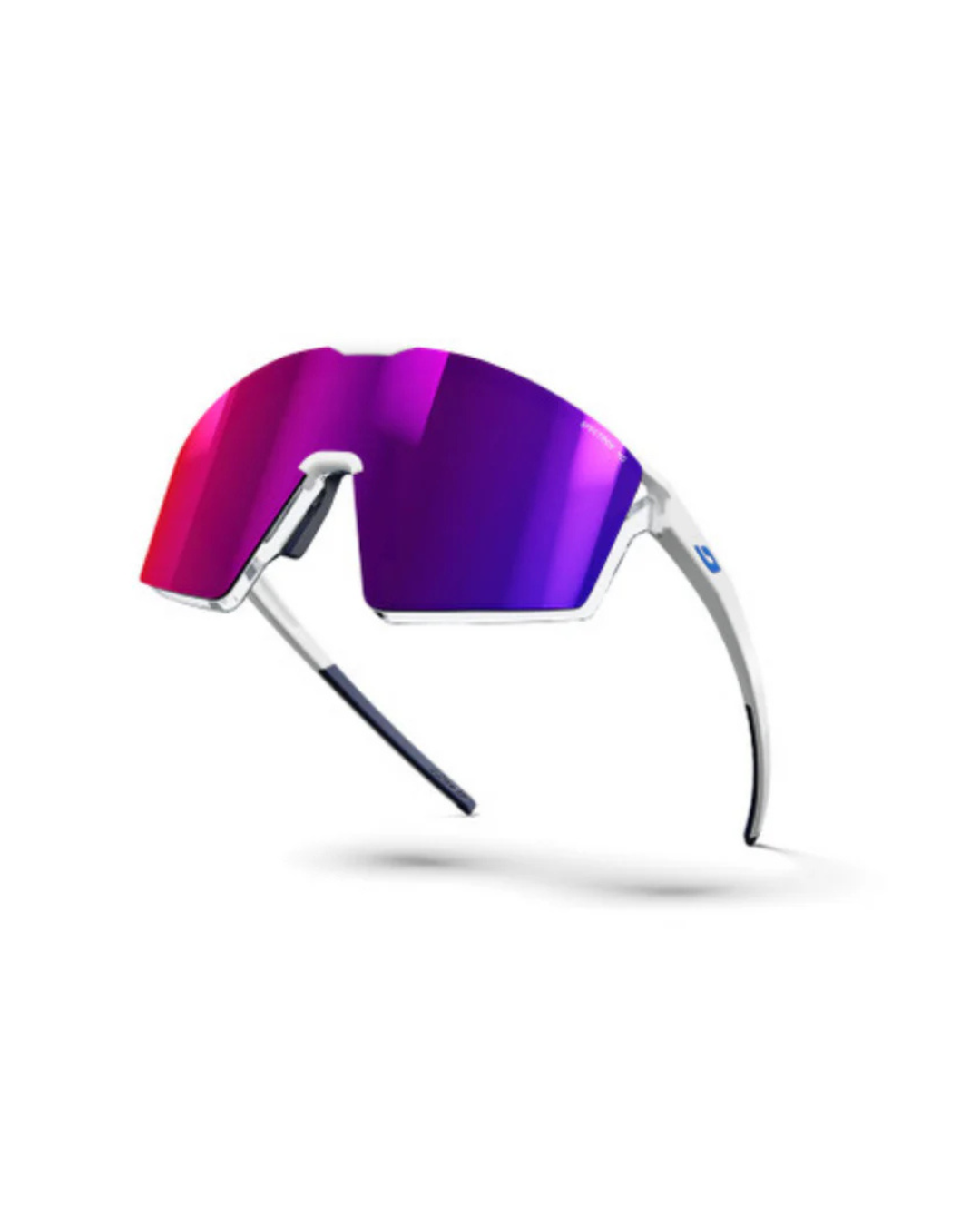GAFAS JULBO EDGE GROUPAMA-FDJ BLANCO AZUL CON LENTE ESPEJADA SPECTRON HD 3 AZUL