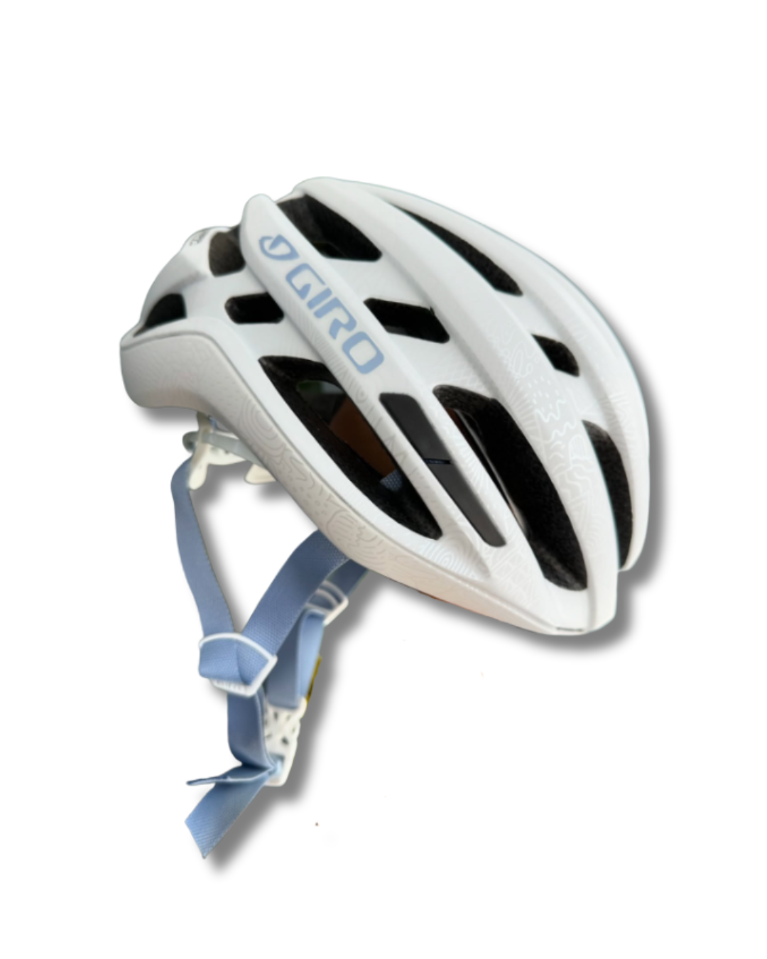 CASCO GIRO AGILIS BLANCO/ CELESTE MIPS