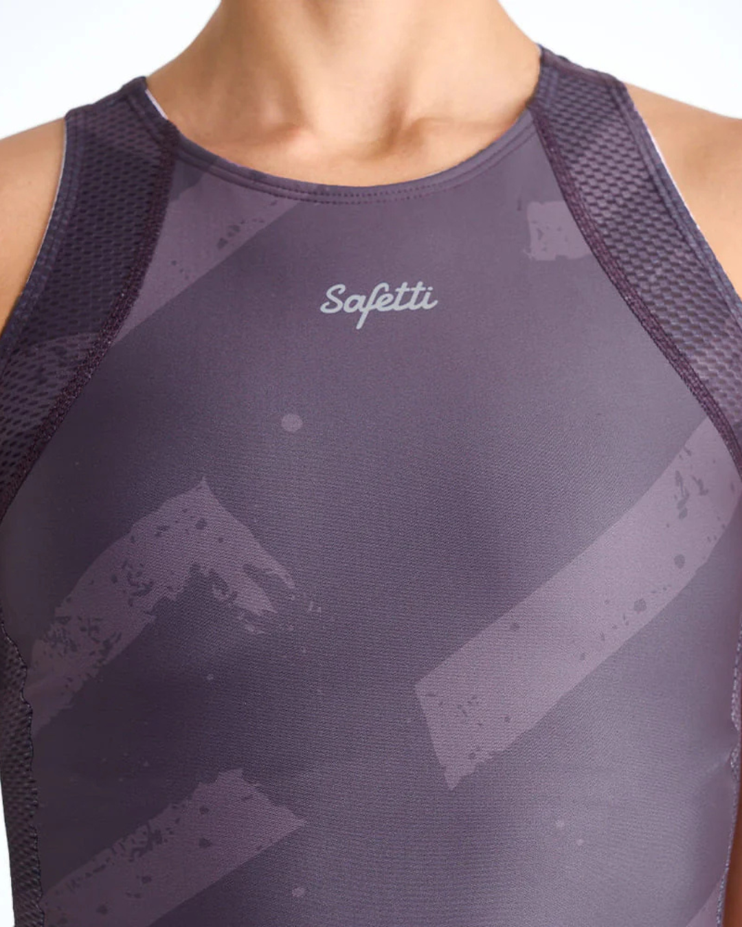 TOP RUNNING/PADEL SAFETTI ENGRAVED BERRY DAMA