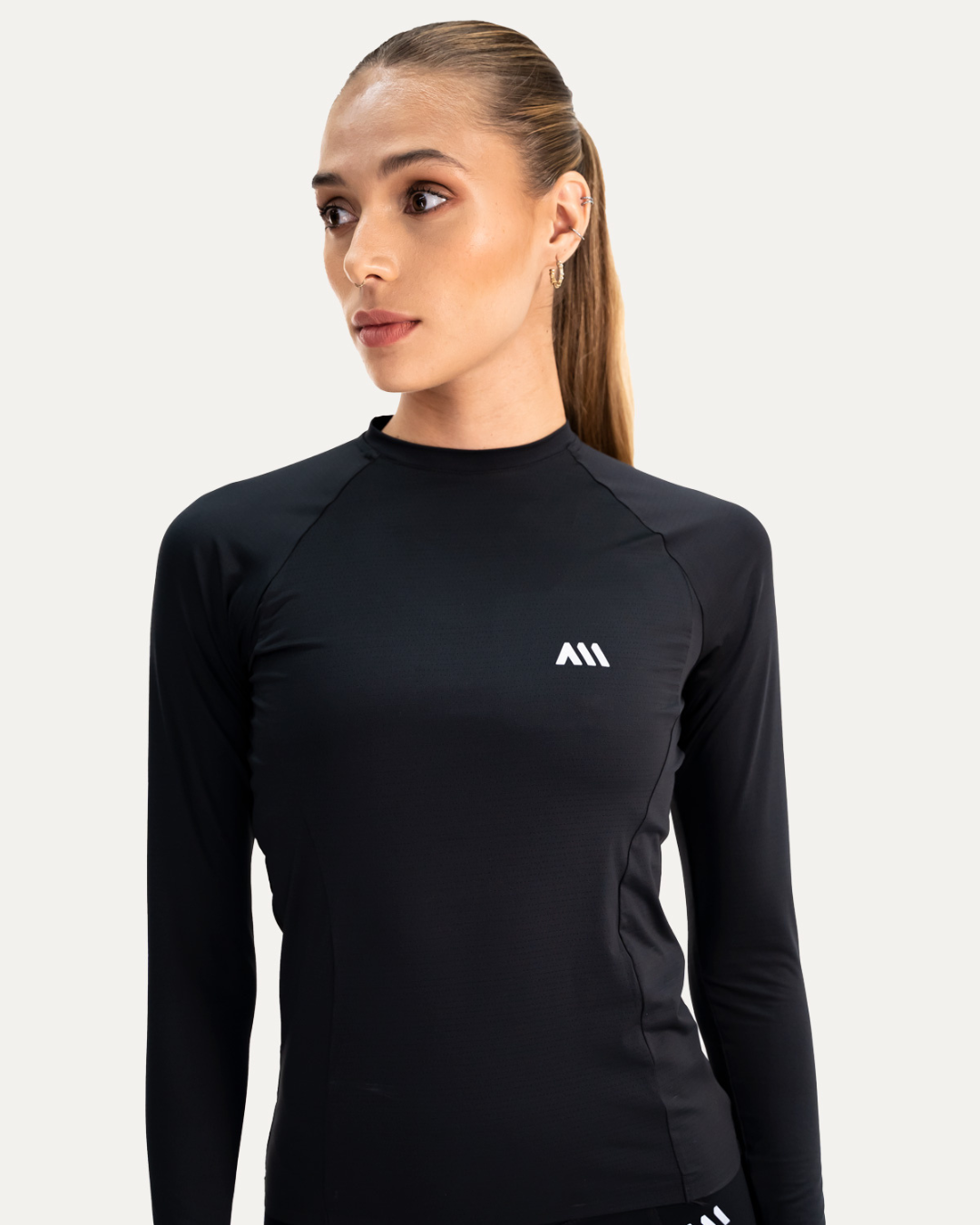 CAMISETA RUNNING ANONYMOUS PERFORMANCE LONG TEE NEGRO DAMA