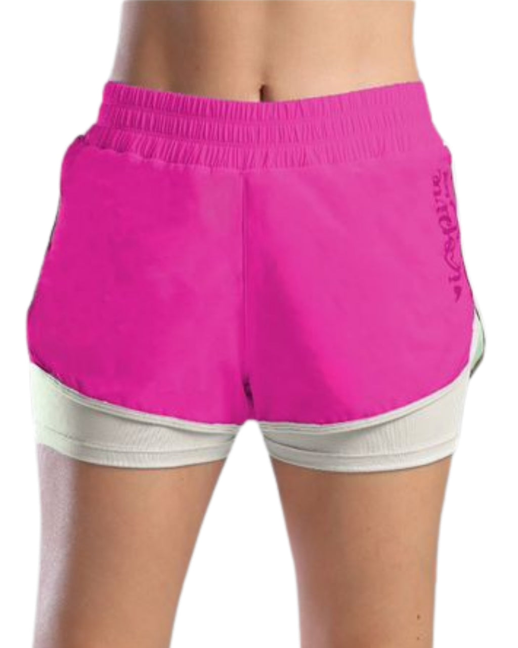 SHORT RUNNING NATIVOS CON LICRA FUCSIA DAMA