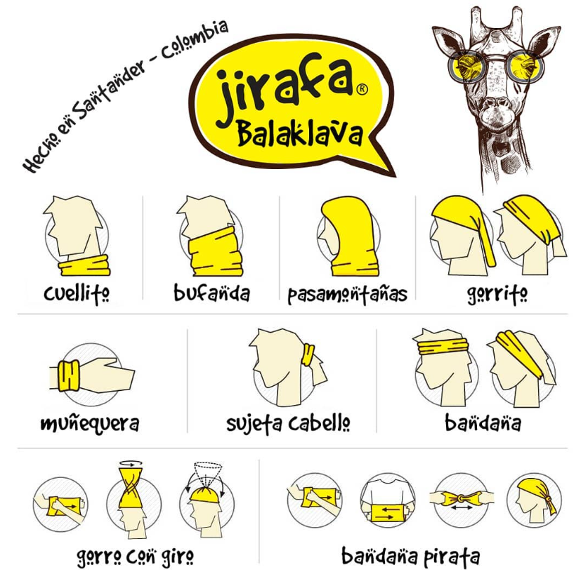 BUFF O PESCUEZO JIRAFA BALAKLAVA