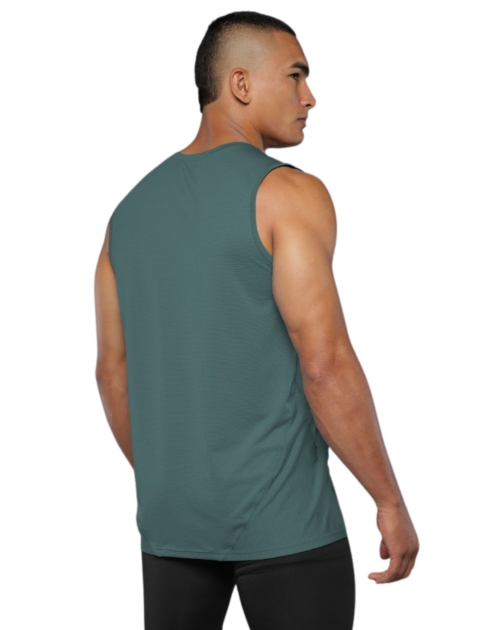 CAMISETA RUNNING NATIVOS CLASICA MANGA SISA VERDE HOMBRE