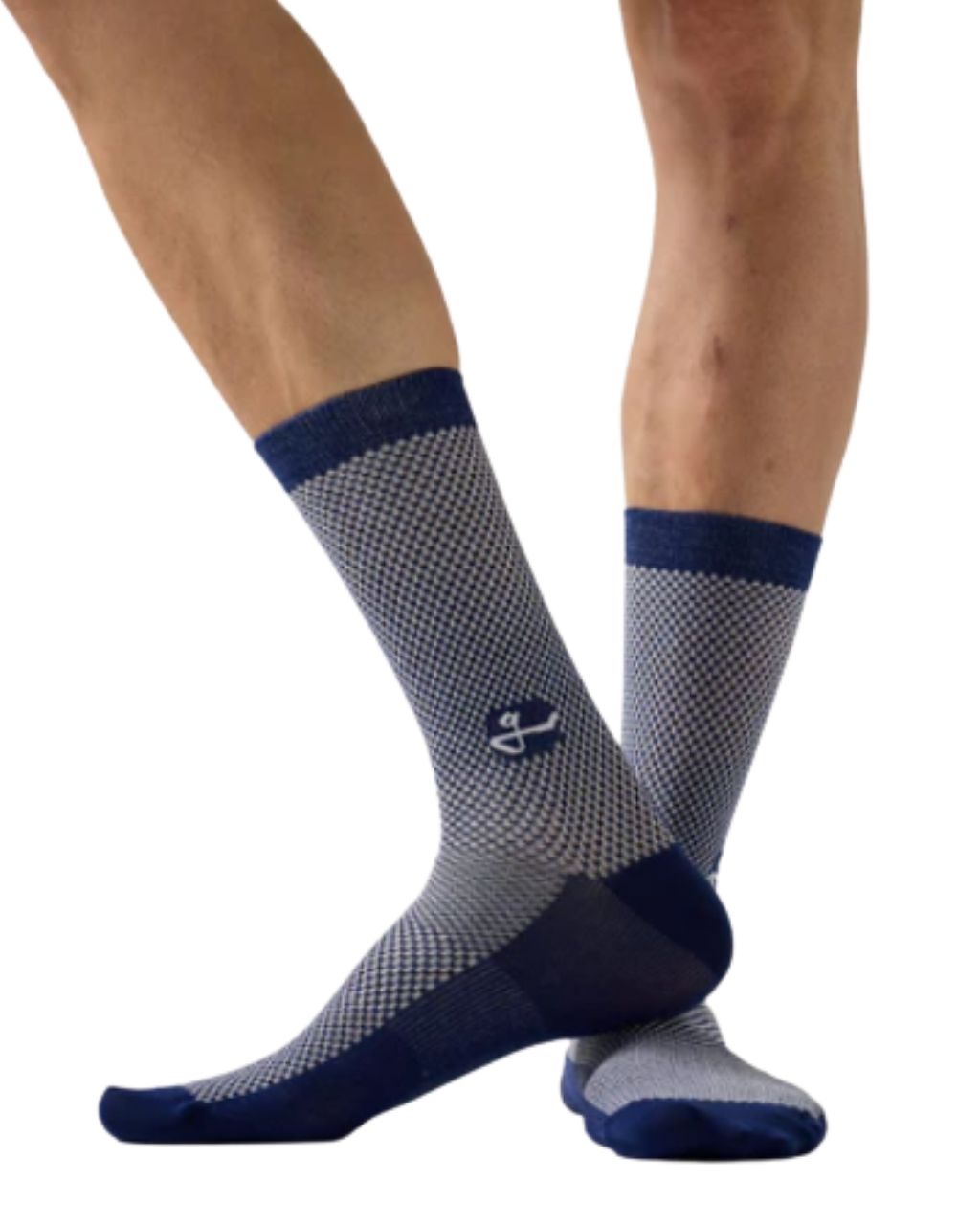 MEDIAS GIVELO NAVY - BLANCO UNISEX