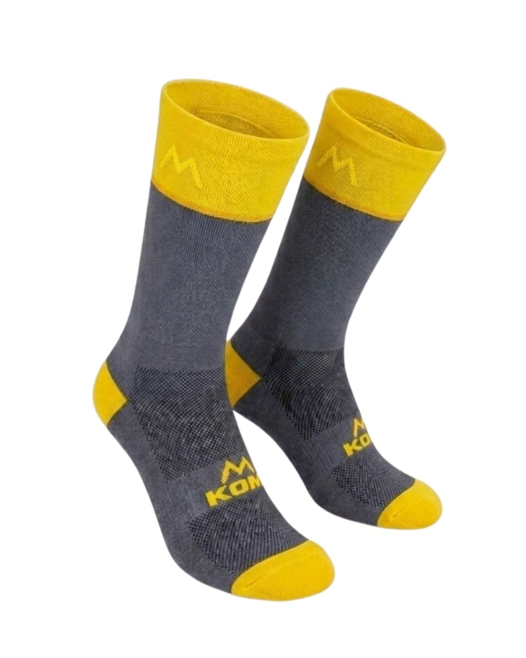 MEDIAS KOM PREMIUM AMARILLO - GRIS OSCURO UNISEX
