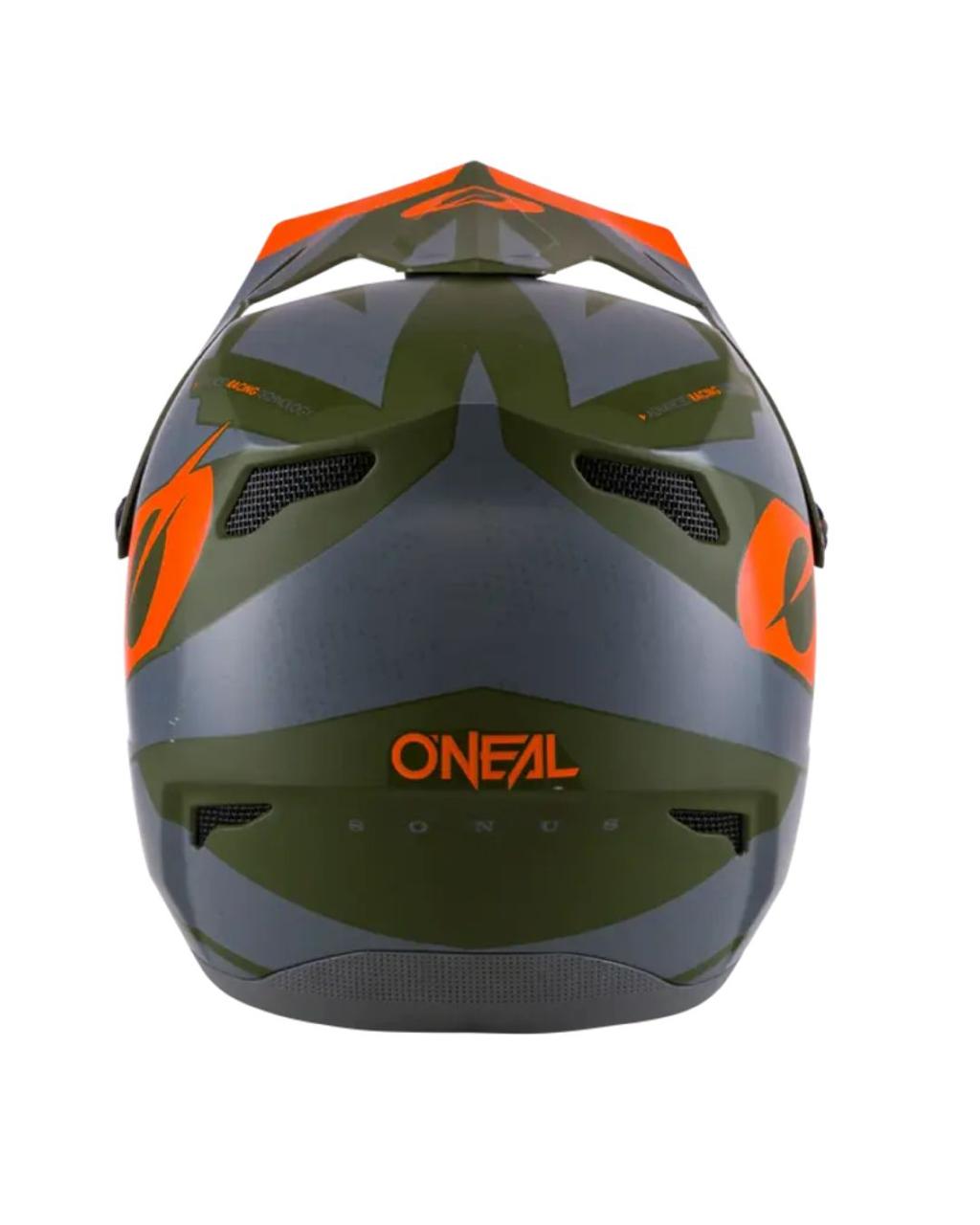 CASCO ONEAL SONUS DEFT GRIS/OLIVA/NARANJA