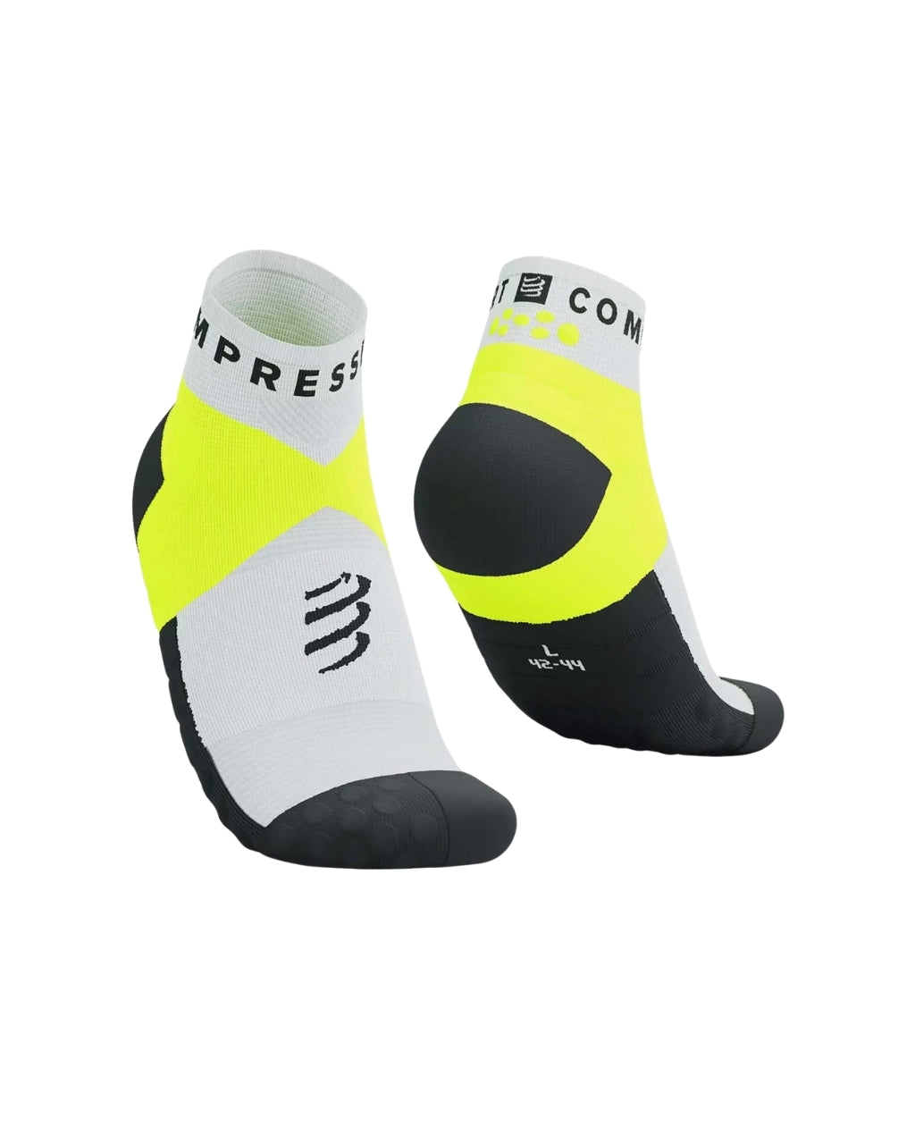 MEDIAS COMPRESSPORT ULTRA TRAIL LOW SOCKS - BLANCO / NEGRO UNISEX