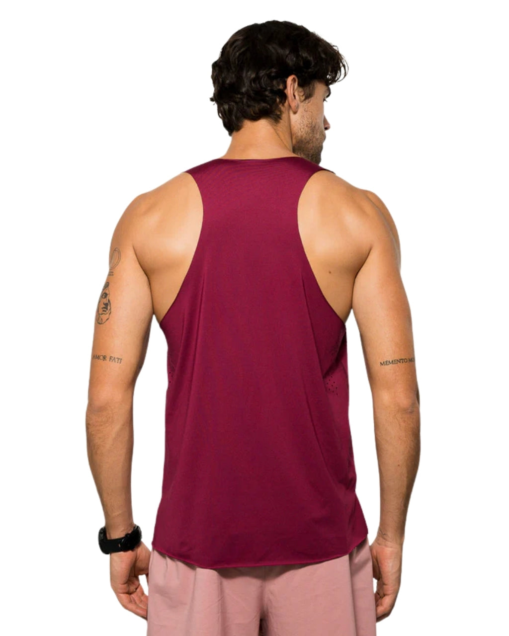 CAMISETA RUNNING NO RULES SEAMLESS BERENJENA MANGA SISA HOMBRE