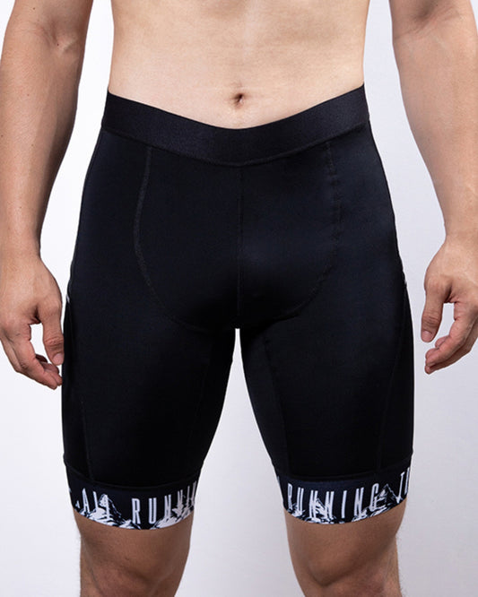 LICRA RUNNING SALMÓN PLUS NEGRA HOMBRE