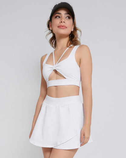 FALDA SHORT RUNNING/PADEL IDROTT BLANCA DAMA