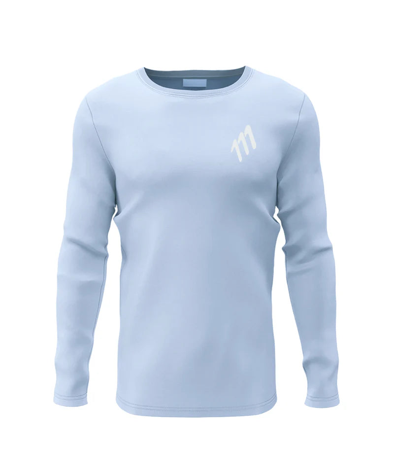 CAMISETA RUNNING 111 MANGA LARGA CIELO DAMA