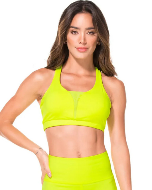 TOP RUNNING BABALÚ SUPLEX AMARILLO NEON DAMA