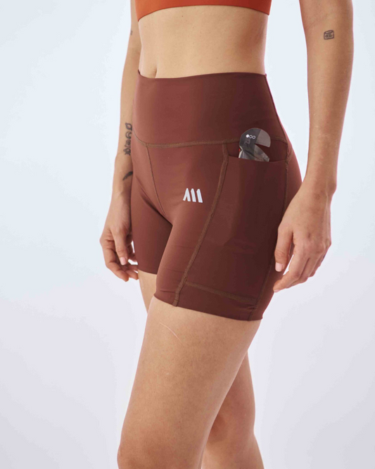 LICRA RUNNING CORTA ANONYMOUS PERFORMANCE BIKER MARRÓN DAMA