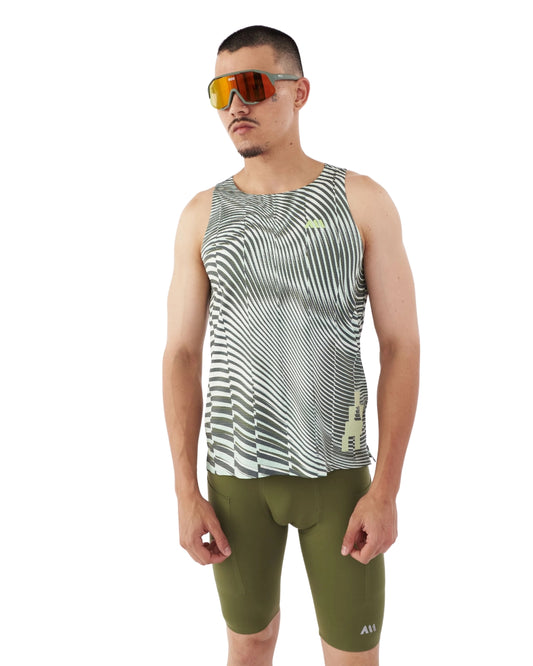 CAMISETA RUNNING ANONYMOUS SPEED VEST GARDEN  MANGA SISA HOMBRE