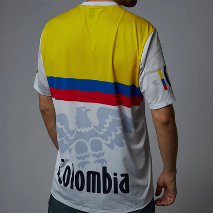 CAMISETA RUNNING SUAREZ PERFORMANCE COLOMBIA BLANCO HOMBRE