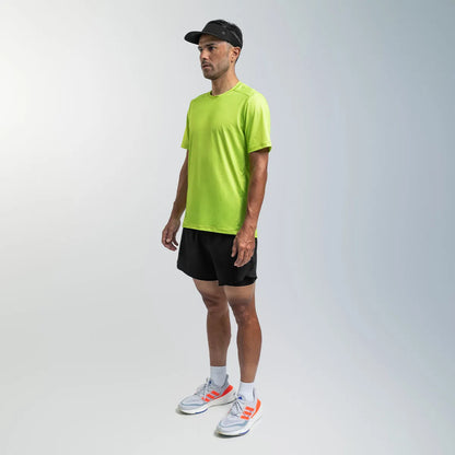CAMISETA RUNNING SUAREZ BREEZE CITRIC VERDE NEÓN HOMBRE