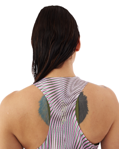 CAMISETA RUNNING ANONYMOUS SPEED VEST GARDEN MANGA SISA DAMA