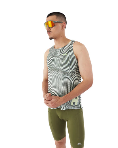 CAMISETA RUNNING ANONYMOUS SPEED VEST GARDEN  MANGA SISA HOMBRE