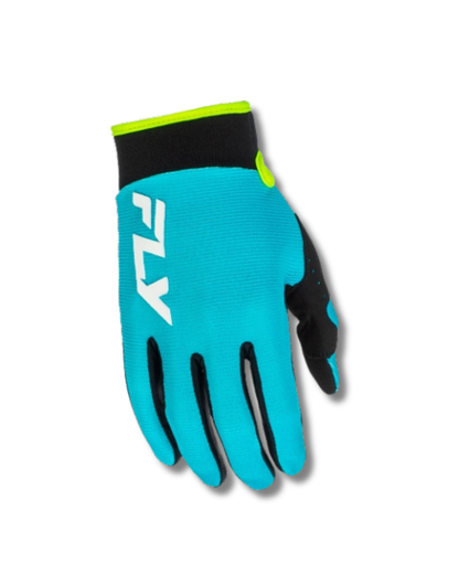 GUANTES BMX KIDS FLY RACING F-16 VERDE AGUA