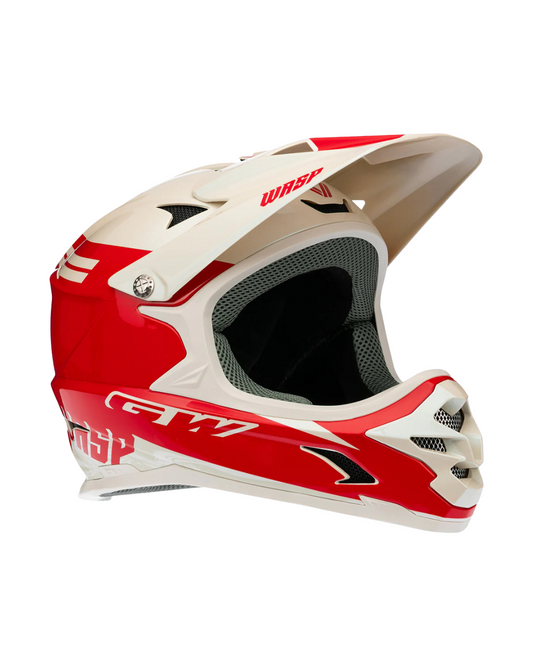 CASCO GW BMX KIDS WASP ROJO BRILLANTE -BLANCO UNISEX