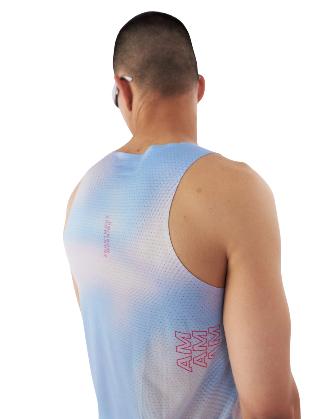 CAMISETA RUNNING ANONYMOUS SPEED VEST SKY  MANGA SISA HOMBRE