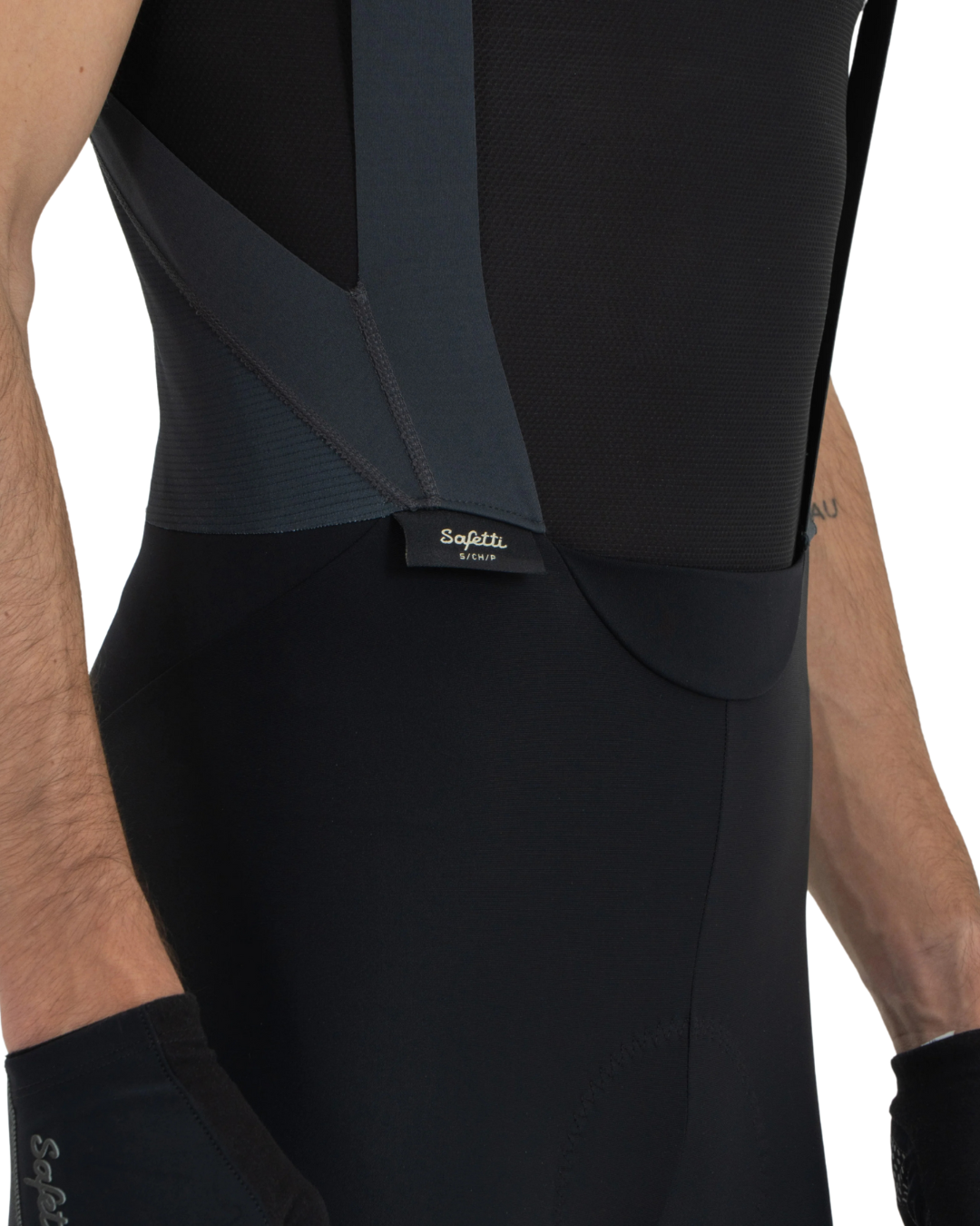PANTALONETA CON TIRAS SAFETTI TOSCANA NEGRA HOMBRE