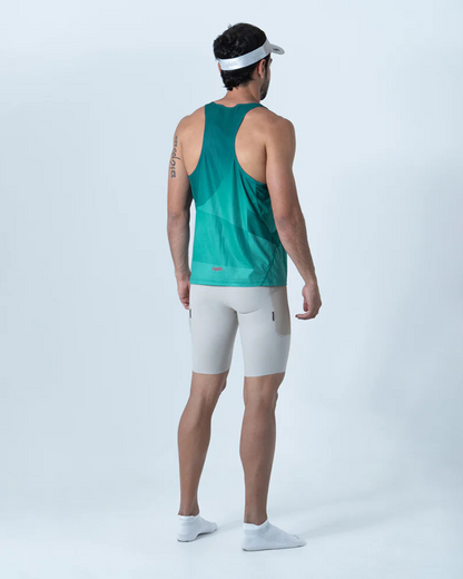 CAMISETA RUNNING SAFETTI PACER VERDE MANGA SISA HOMBRE