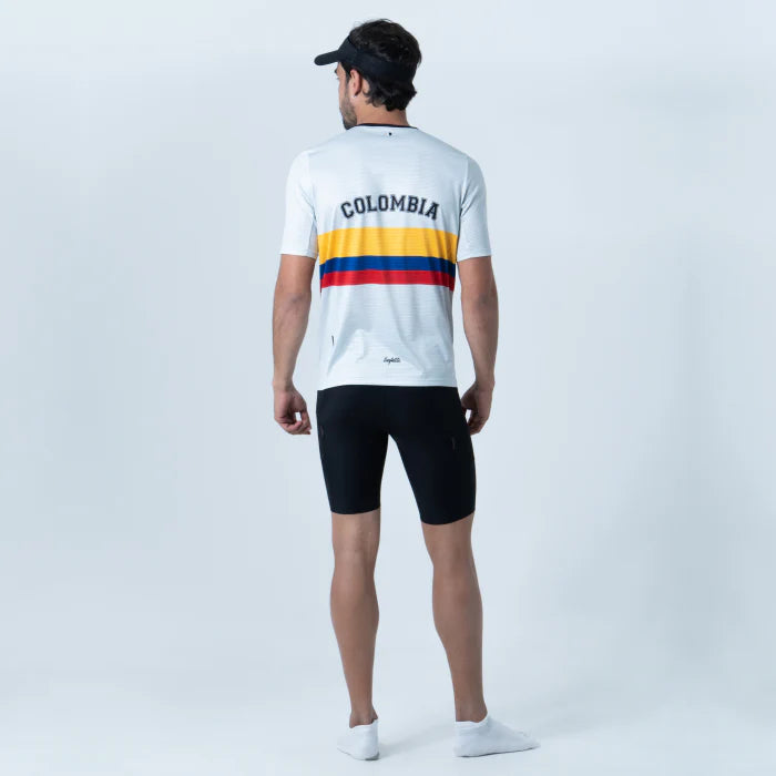 CAMISETA RUNNING SAFETTI RETRO COLOMBIA HOMBRE
