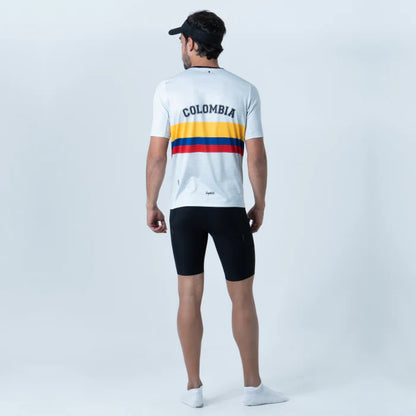 CAMISETA RUNNING SAFETTI RETRO COLOMBIA HOMBRE