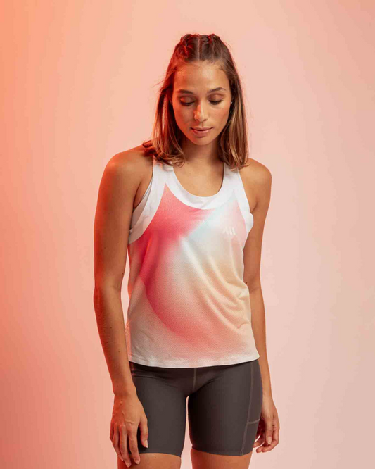 CAMISETA RUNNING ANONYMOUS MANGA SISA SPEED VEST DAMA