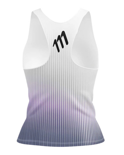 CAMISETA RUNNING 111 TANK  MANGA SISA ARÁNDANO DAMA