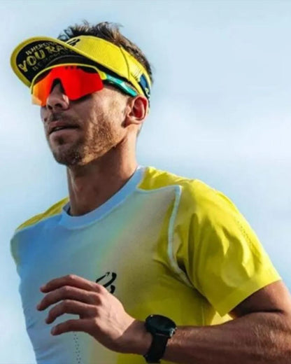 VISERA COMPRESSPORT ULTRALIGHT AMARILLO/AZUL UNISEX