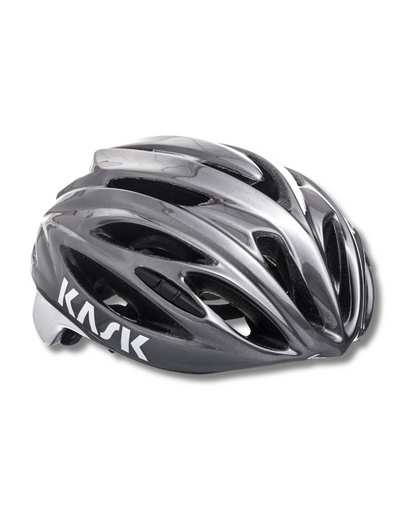 CASCO RUTA KASK RÁPIDO GRIS/ BLANCO