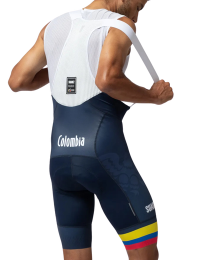 PANTALONETA CON TIRAS SUÁREZ PERFORMANCE FEDERACIÓN COLOMBIA AZUL HOMBRE