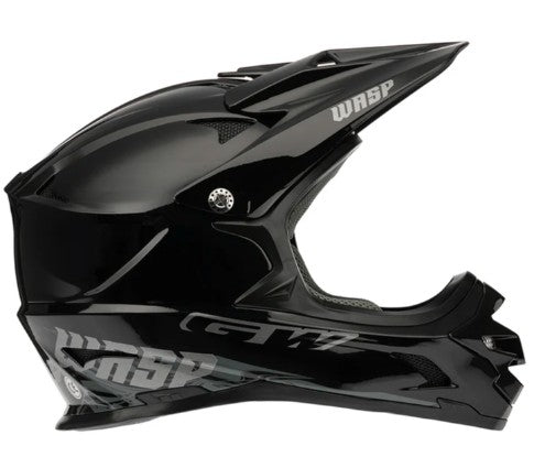 CASCO GW BMX WASP NEGRO PEARLIZED BRILLANTE- UNISEX