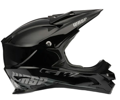 CASCO GW BMX WASP NEGRO PEARLIZED BRILLANTE- UNISEX