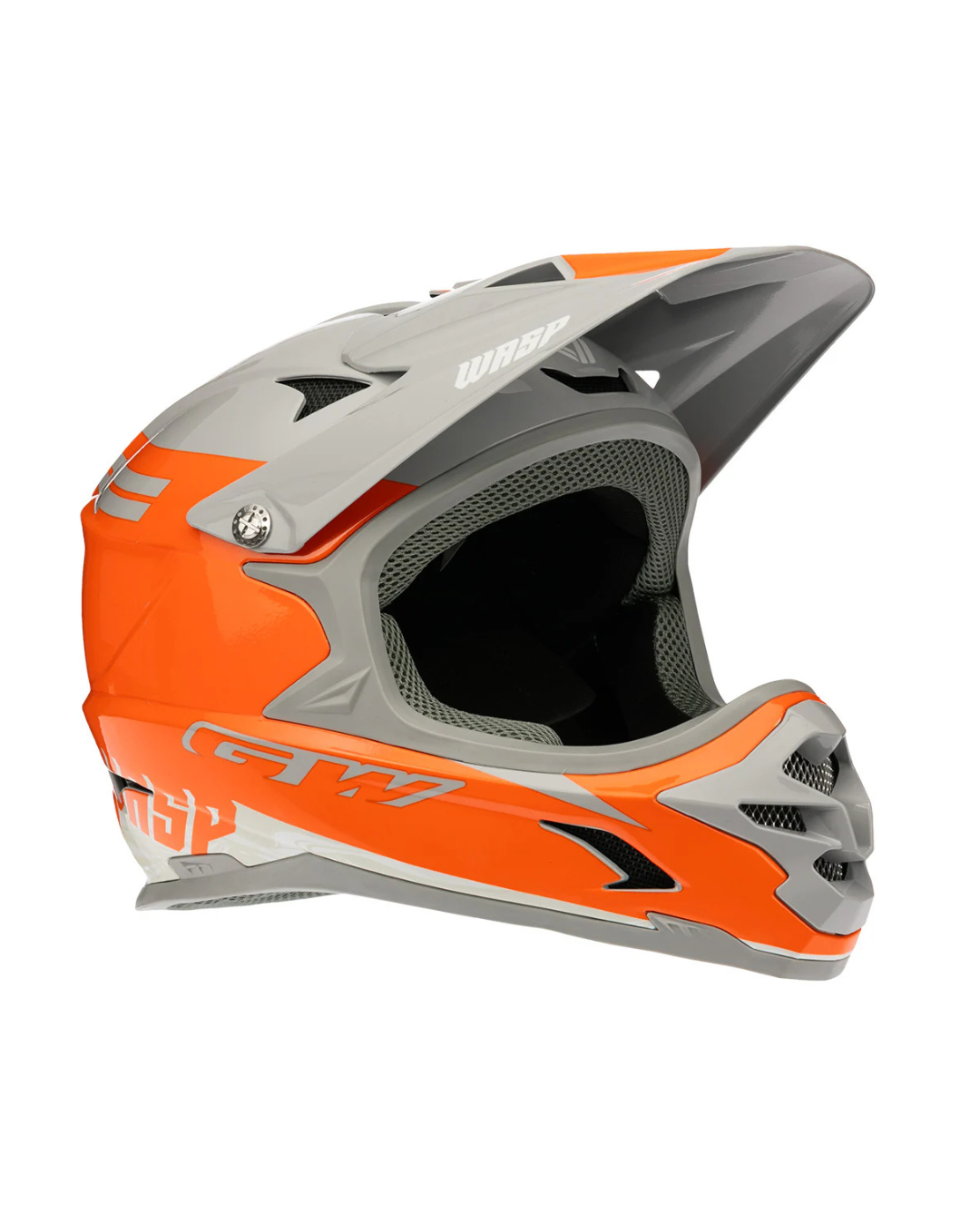 CASCO GW BMX KIDS WASP NARANJA LUST - GRIS DARK UNISEX
