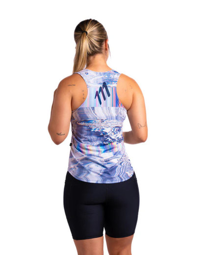 CAMISETA RUNNING 111 TANK RACER MILLENIUM MANGA SISA DAMA