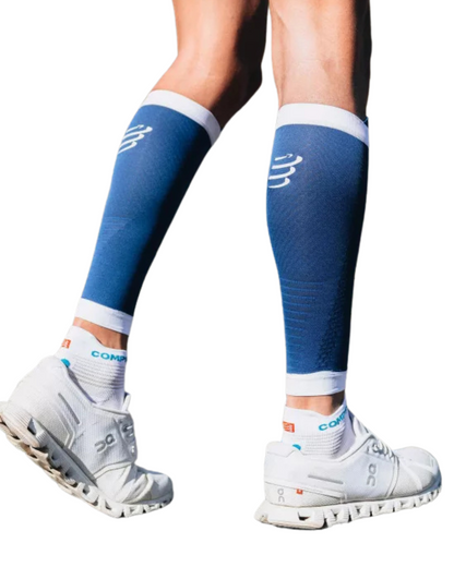 PANTORILLERAS COMPRESSPORT R2 3.0 AZUL /BLANCO UNISEX