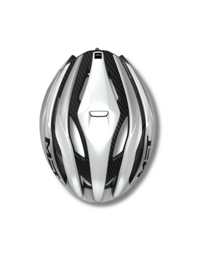 CASCO RUTA MET TRENTA 3K CARBON MIPS BLANCO SILVER