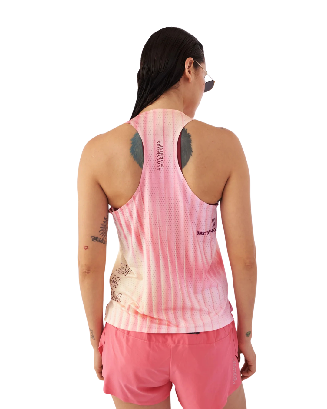 CAMISETA RUNNING ANONYMOUS SPEED VEST BLOOM MANGA SISA DAMA