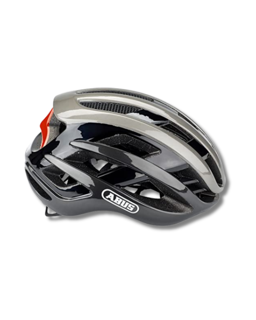 CASCO RUTA ABUS AIRBREAKER NEGRO/ GRIS