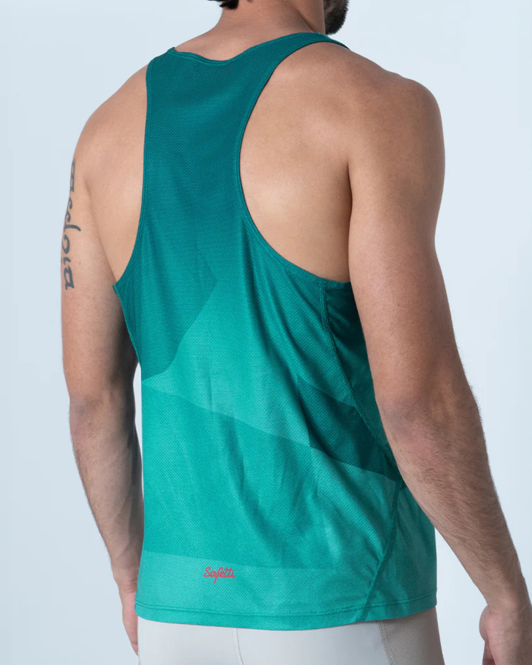 CAMISETA RUNNING SAFETTI PACER VERDE MANGA SISA HOMBRE