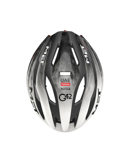 CASCO MET TRENTA 3K CARBON MIPS UAE EDITION BLANCO/NEGRO
